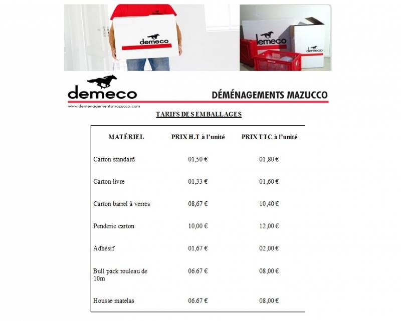 Vente d'emballages professionnels pour déménagement sur Marseille (13)