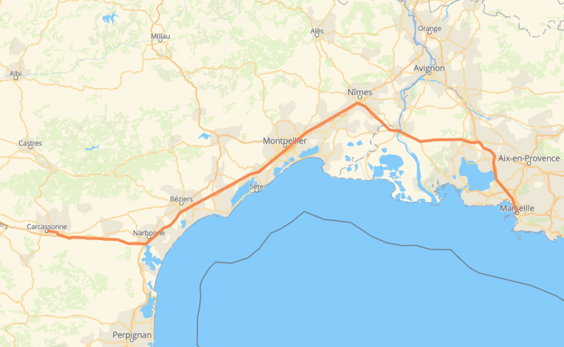 Déménagement en groupage Marseille vers Carcassonne