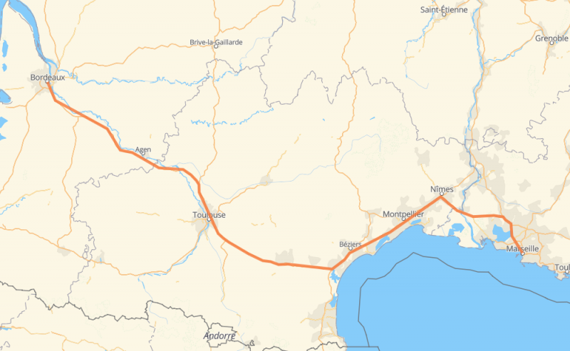 Déménagement groupé de Bordeaux à Marseille par un déménageur professionnel