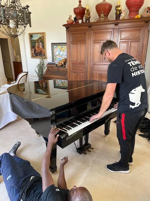 Déménagement d'un piano quart de queue avec demeco