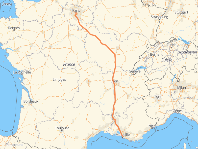 trouver un déménageur professionnel pour un déménagement petit volume en groupage entre Paris et Marseille