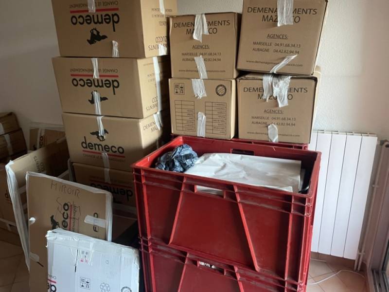 emballage sous cartons pour déménagement du castellet au beausset par les déménagements mazucco demeco