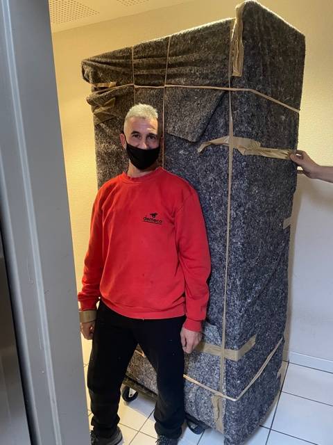 Équipe des Déménagements Mazucco en action lors d’un déménagement